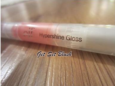 E.L.F. Hypershine Lip Gloss in Blossom Review,Swatch,LOTD