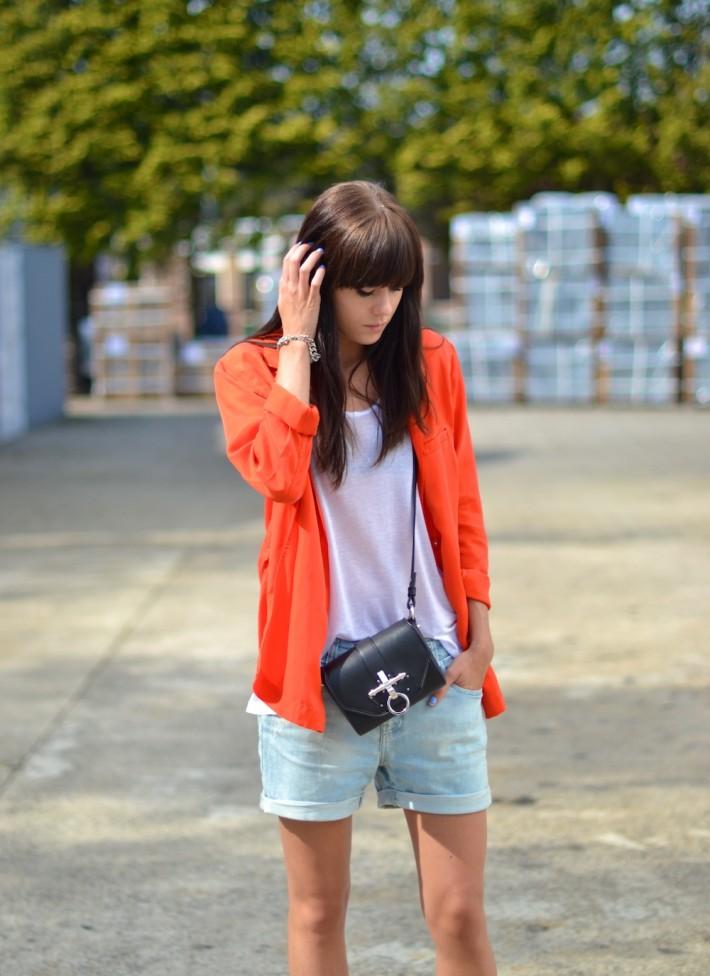 outfit givenchy obsedia black orange blazer