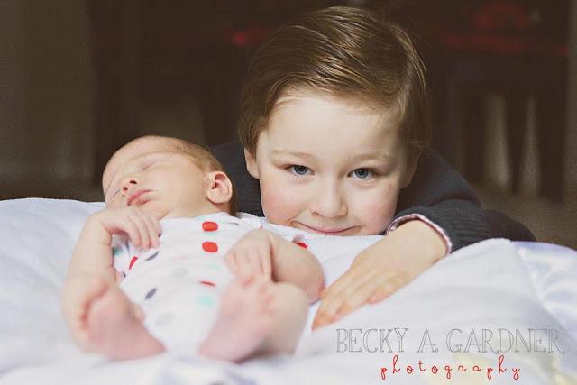 Newborn photo shoot with Becky A. Gardner Photography