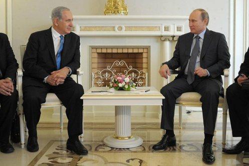 Sochi, Russia: Israeli PM Netanyahu and Russian President Putin.
