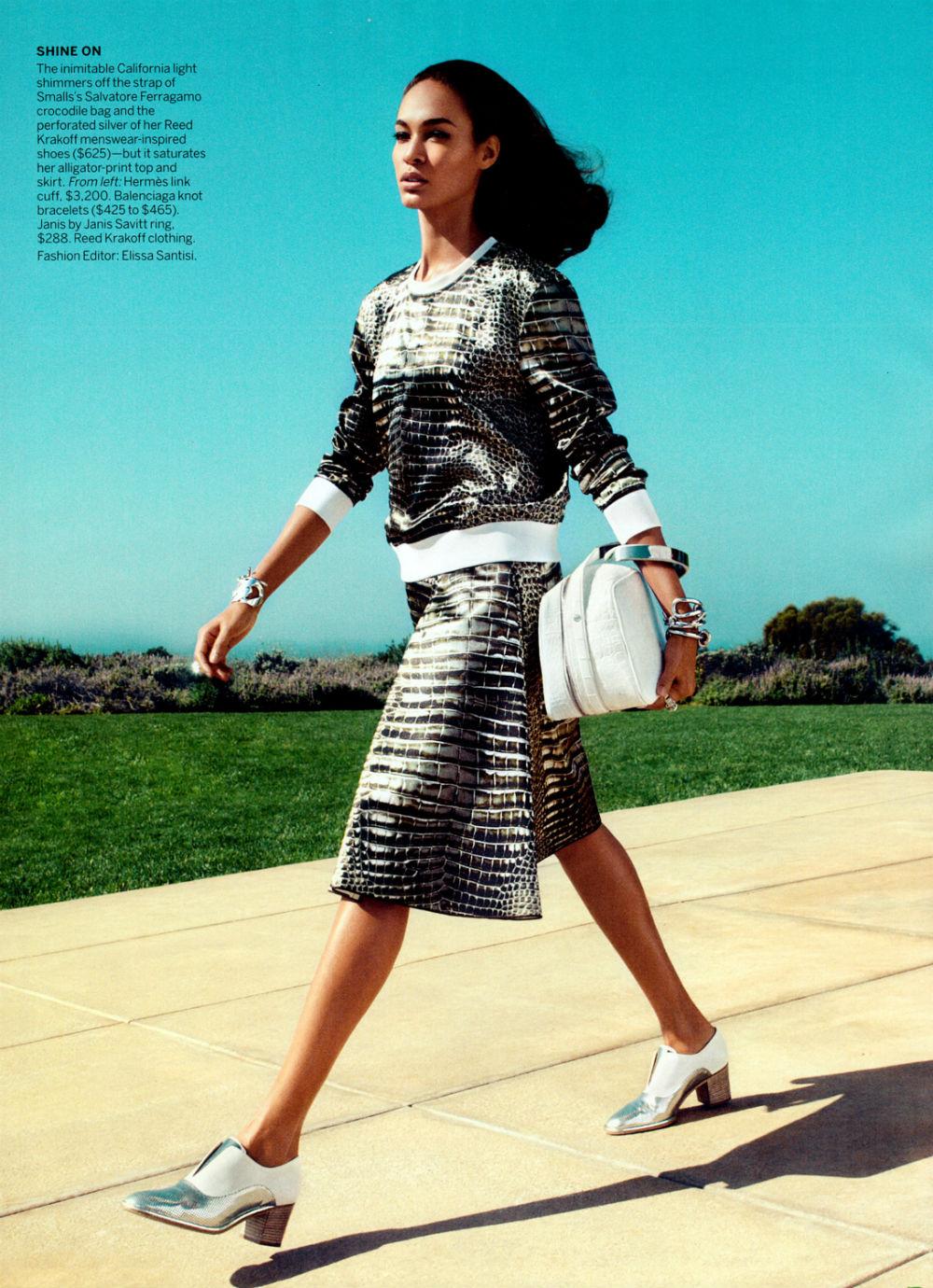 Joan Smalls by Camilla Akrans for Vogue US June 2013