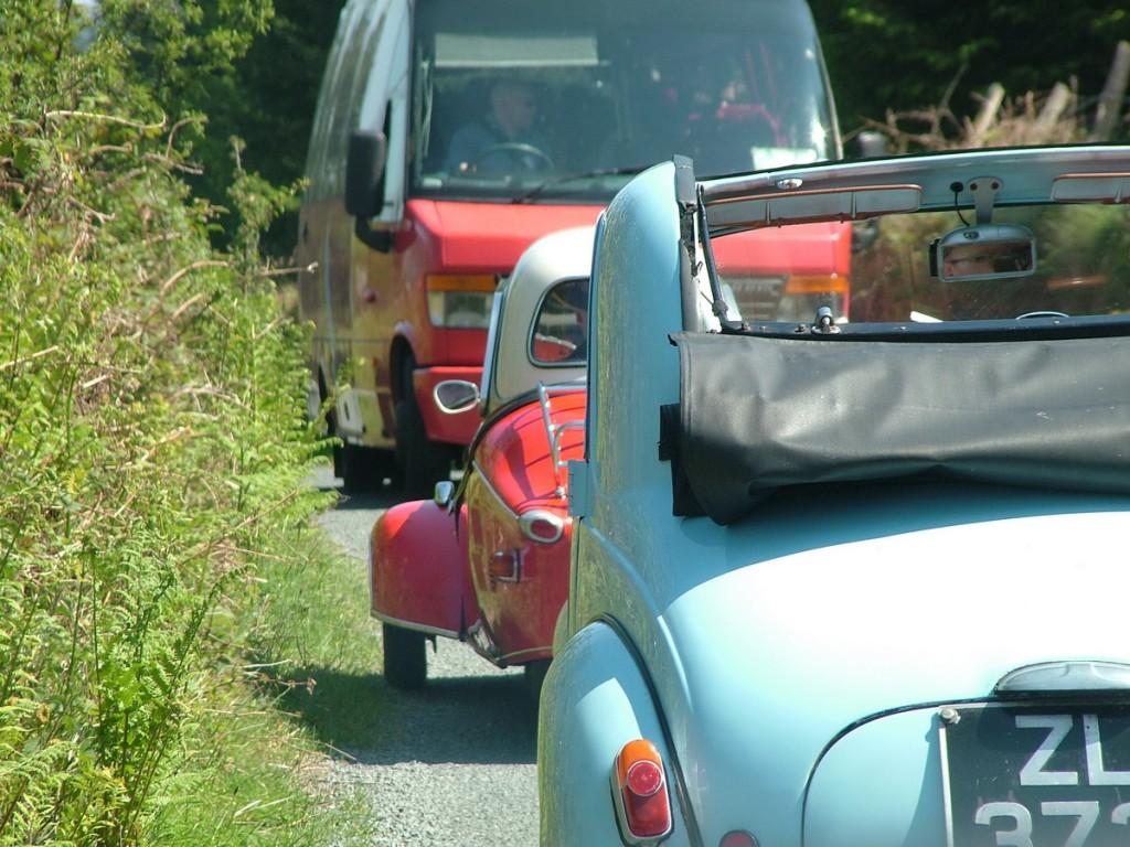 Driving the Intriguing Backroads of Wicklow County – Ireland Red Messerschmitt KR- 175 microcar - Enniskerry - Wicklow - Ireland