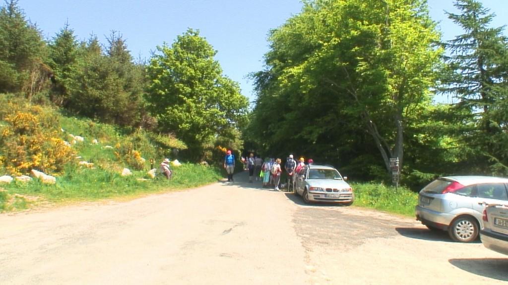 Driving the Intriguing Backroads of Wicklow County – Ireland hikers near Lackandarragh Lower pathway - Wicklow - Ireland