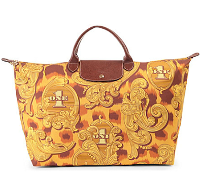 Longchamp Le Pliage Jeremy Scott Travel Bag - Leopard Flourish Longchamp Le Pliage Jeremy Scott Travel Bag - Leopard Flourish