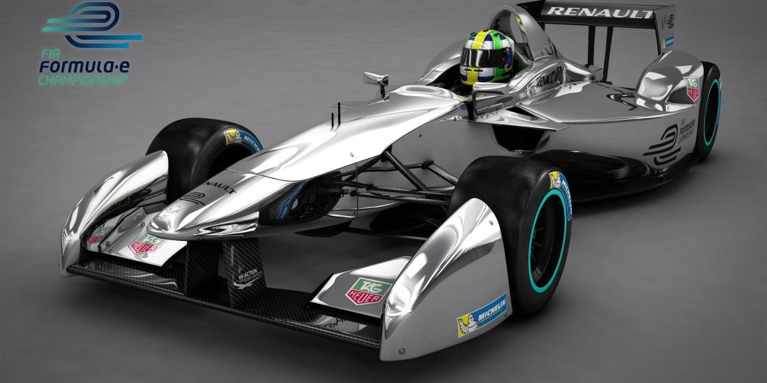 The new look of the Formula E racing car. (Credit: Official FIA Formula E Blog)