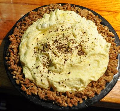 Frozen Lemon Pie with Pecan-Chocolate Crust