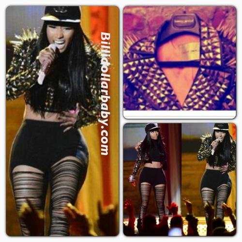 Nicki Minaj Performs in a Frankie Morello Jacket at the 2013...