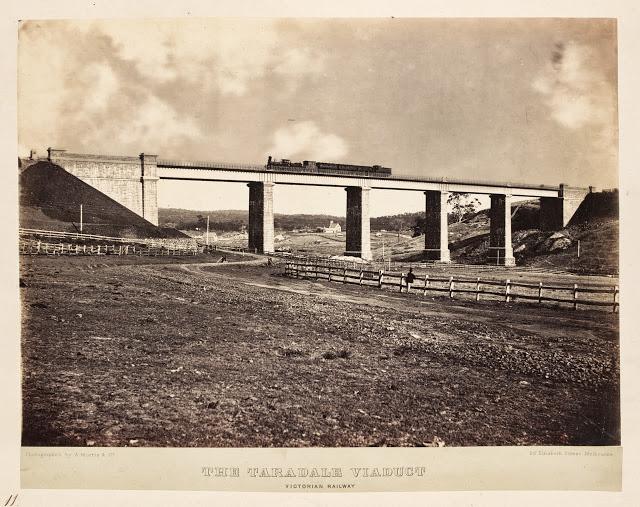 The Taradale Viaduct - Morris, Alfred & Co. fl. 1860-1870-state-library-victoria  