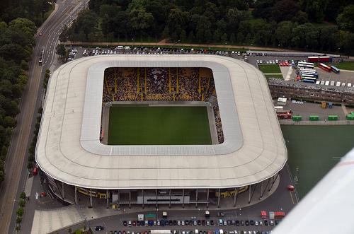 Dynamo Dresden's Glucksgas Stadion will be fully charged this weekend. Courtesy of arjay5020 