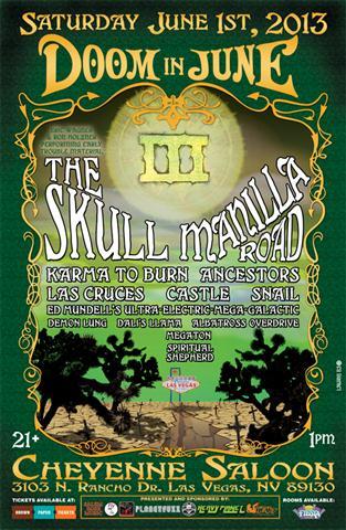 DOOM IN JUNE III MUSIC FESTIVAL - Manilla Road, The Skull, Karma to Burn and more