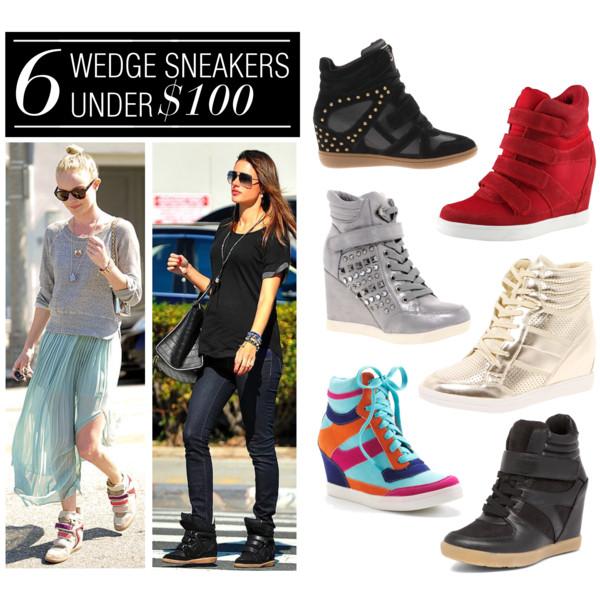Polyvore: 6 Wedge Sneakers Under $100.00 - Paperblog