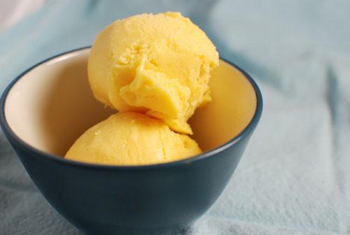 Mango Ginger Buttermilk Ice Cream