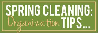 Random Thursday: Spring Cleaning Organization Tips...