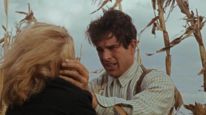 Clyde Barrow’s Dapper Dark Pinstripe Suit Around this point in the movie, I just want to reach through the screen and undo that stupid top button.