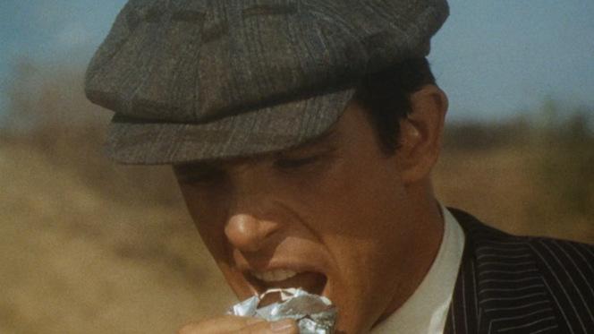 Clyde Barrow’s Dapper Dark Pinstripe Suit 2013-01-13 03.21.10 am cap
