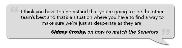 PLAYOFFS R2G5 : Penguins vs. Senators : 05.24.13 : Live Game Thread! PLAYOFFS R2G5 : Penguins vs. Senators : 05.24.13 : Live Game Thread!