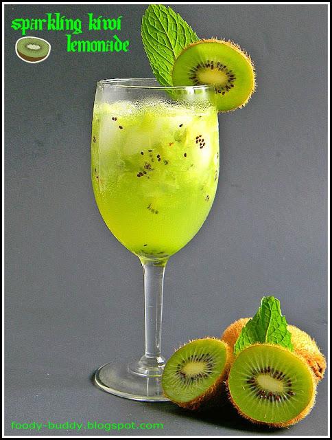 Sparkling Kiwi Lemonade - Drink Recipes Sparkling Kiwi Lemonade - Drink Recipes