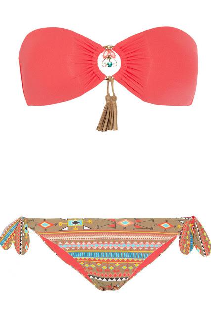 EMAMÓ - Aymara embellished bandeau bikini