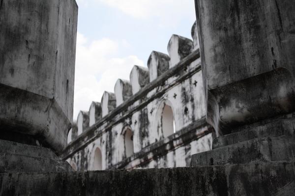 Playing tourist in Bangkok old fort bangkok