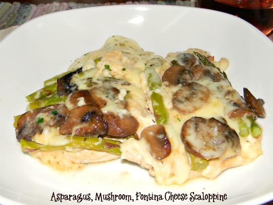Scaloppine in Parchment with Asparagus and Fontina Cheese