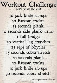 Let's Workout: Ab Challenge.