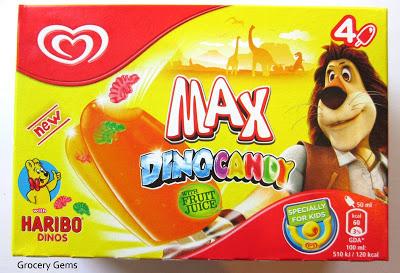 Max Dino Candy Haribo Ice Lollies