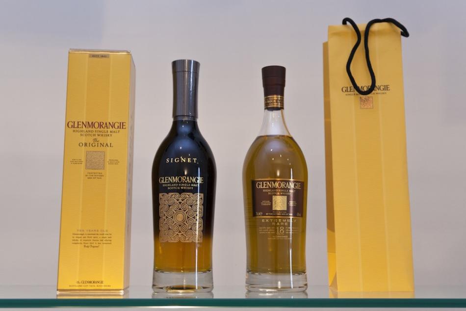 LVMH House - Glenmorangie bottles display