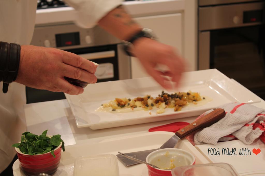 Plating the dish up