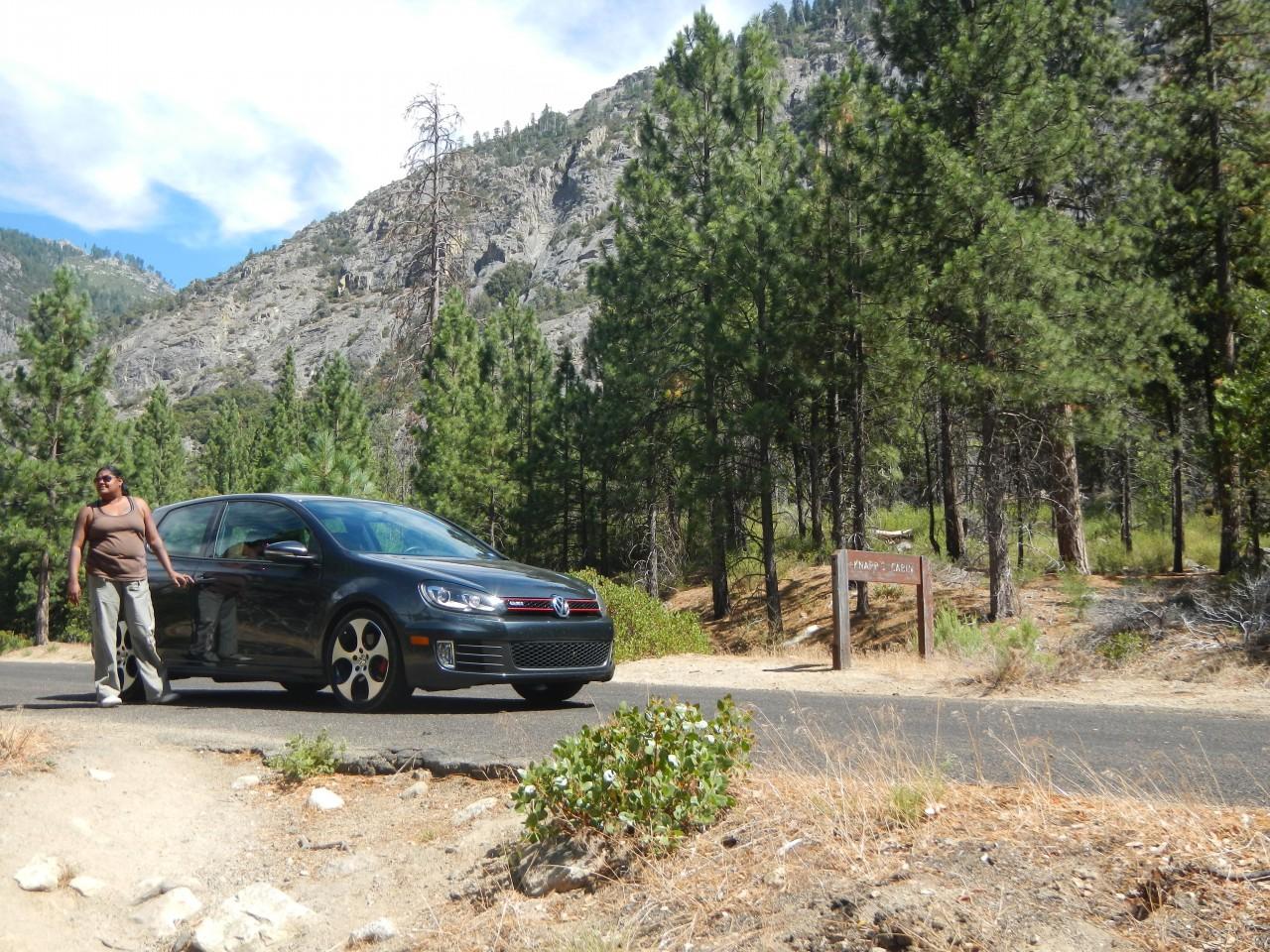 Driving in Kings Canyon National Park