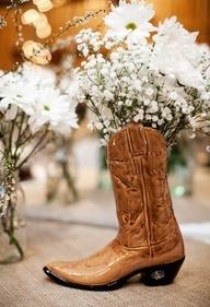 Flowers in Cowboy Boot