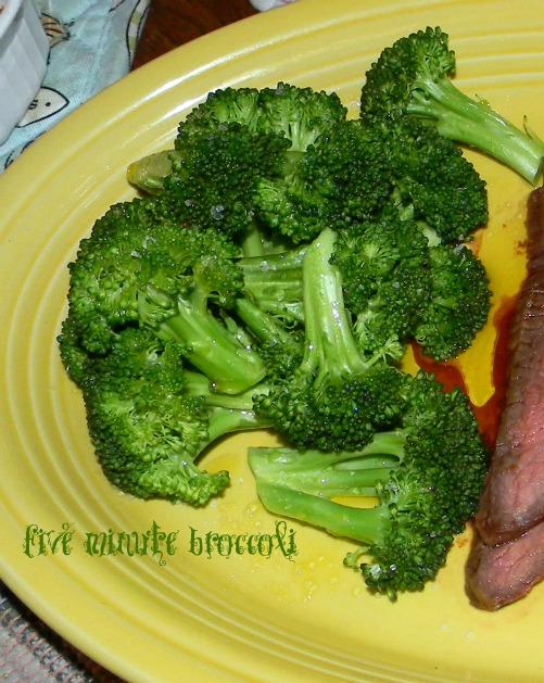 5 Minute Fridge to Table Broccoli
