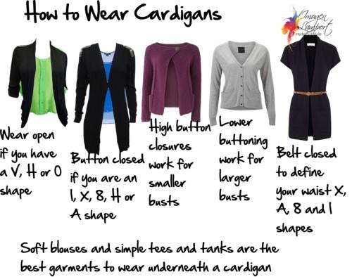 How to wear a cardigan
