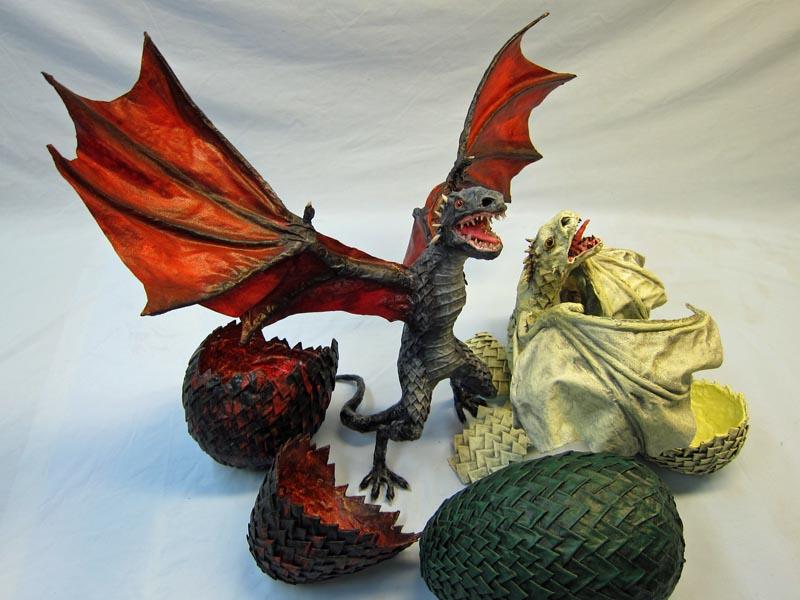 Game of Thrones- Dani's Paper Mache Babies finished