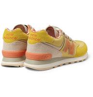They Call Me Mellow Yellow:  New Balance 574 Suede Sneakers