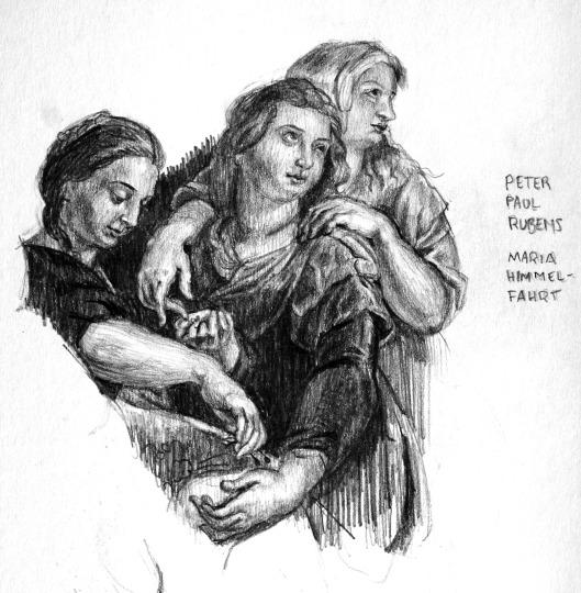 Copy after Peter Paul Rubens, Maria Himmelfahrt