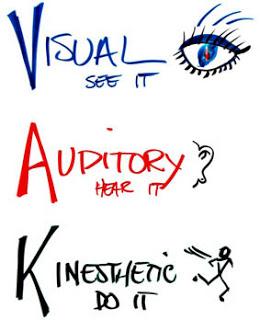 Learning Styles: Visual, Audio, Kinesthetic