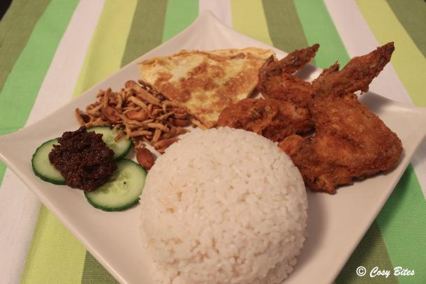Nasi Lemak and Sambal Chilli Nasi Lemak