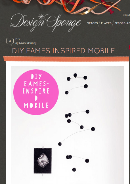 The Eames inspired mobile and Design Sponge
