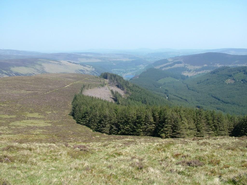 Hiking In Wicklow Mountains National Park – Ireland view of glendalough from prezen rock - wicklow mountains national park - ireland