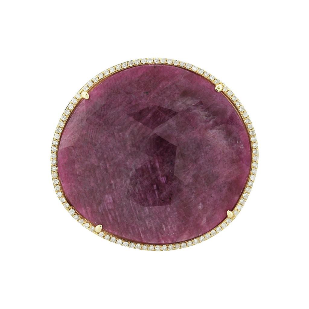 Ruby Slice ring ruby ring, ruby slice ring, cocktail ring boca raton, unique cocktail rings