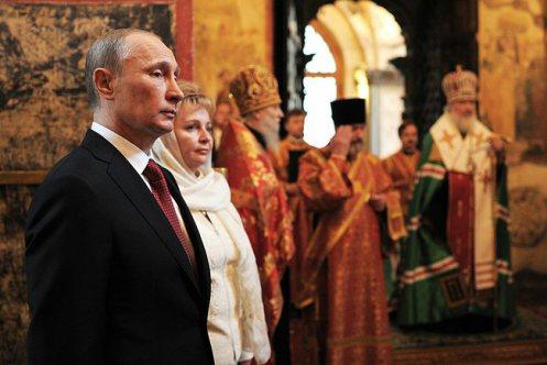 2012 Presidential inauguration, Kremlin Annunciation Cathedral.