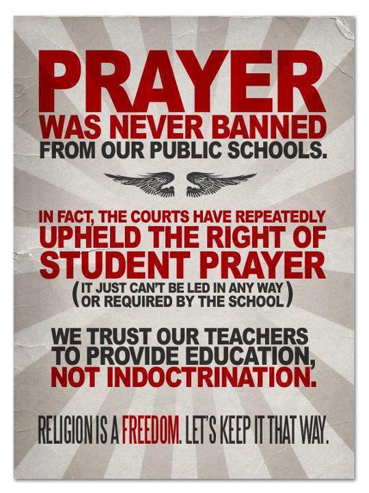 No One Has Banned Prayer In School