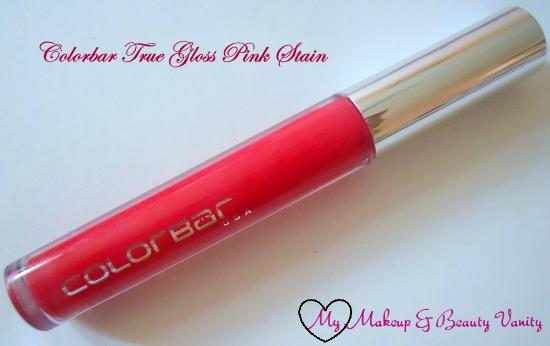 Colorbar True Gloss in Pink Stain review+colorbar true glosses+colorbar