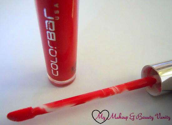 Colorbar True Gloss in Pink Stain+hot pink lipgloss