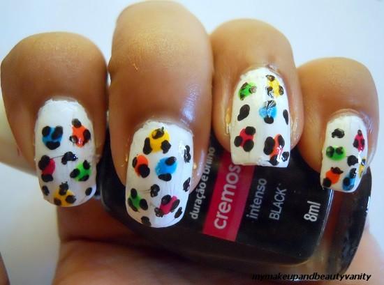 leopard nail art+tutorial