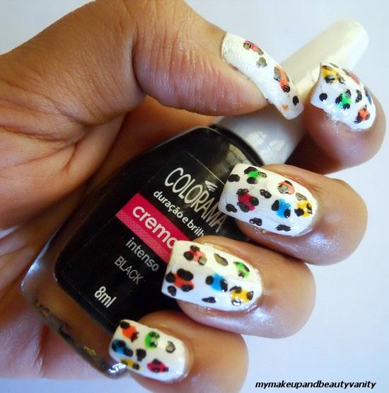 leopard nail art+nail art tutorial