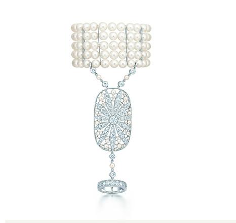 Tiffany & Co. Hand piece, hand bracelet, vintage style jewelry