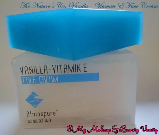 The Nature's Co. Vanilla - Vitamin E Face Cream Review+best vitamin e cream