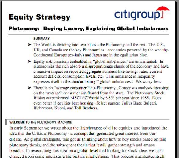 Global Power Project, Part 1: Exposing the Transnational Capitalist Class plutonomy