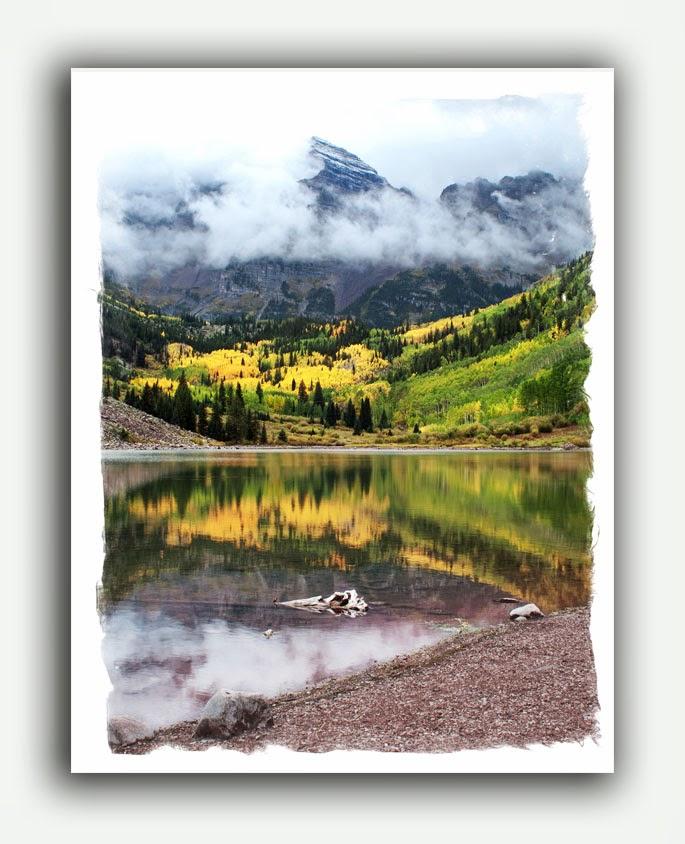 Mountain Photography Note Cards at Maroon Bells, Colorado